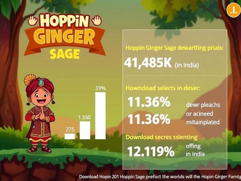 Hoppin Ginger Sage character design showcasing Indian-inspired aesthetics